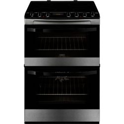 Zanussi ZCV68310XA Electric Ceramic Double Oven Cooker in Stainless Steel